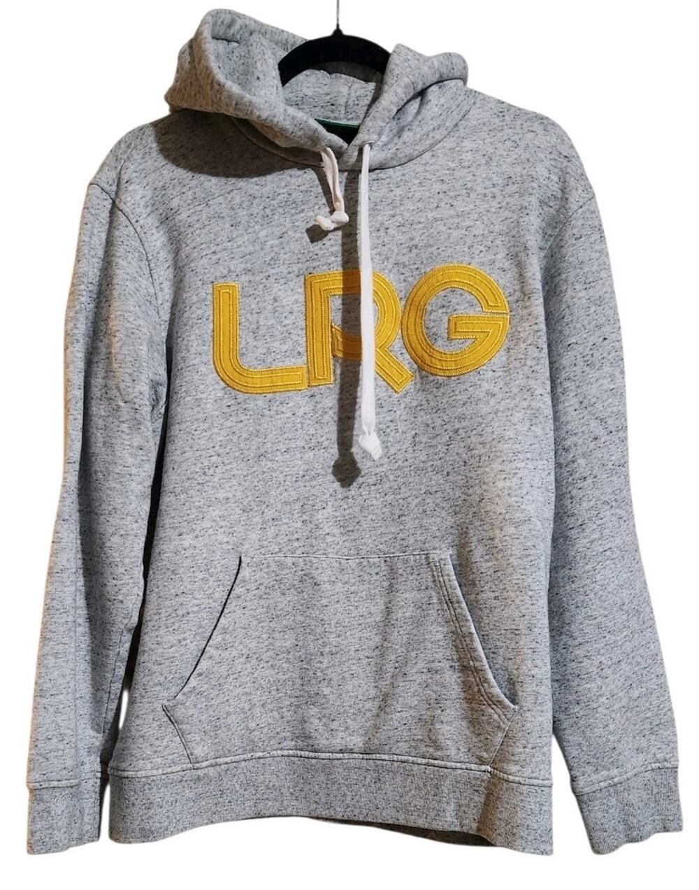 Lrg Logo Hooded Sweatshirt Large Hoodie Gray Lifted Research Group Lounge Cotton